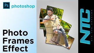 Photo frames effect in adobe Photoshop _free action_Photoshop trick| NIK THE CREATOR | 2K19