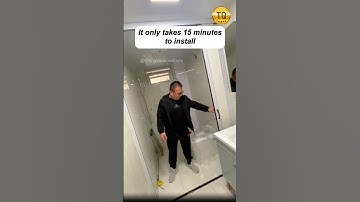 The invisible partition door with no drilling design only takes 15 minutes to install