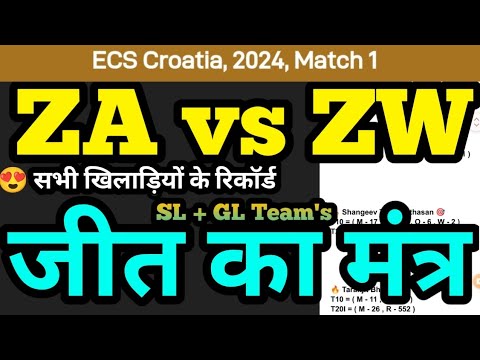 Za vs Zw Dream11 Prediction , Za vs Zw Dream11 TEAM , Za vs Zw Player ...