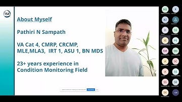 ISA Webinar   Condition Monitoring of Industrial Machines