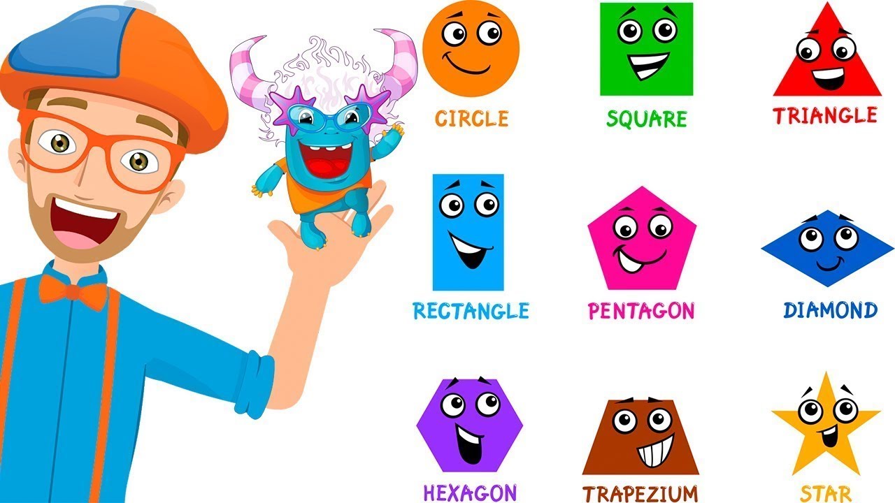 Blippi Colors and Shapes Song Inspired me | Learn English Kids 2019 ...