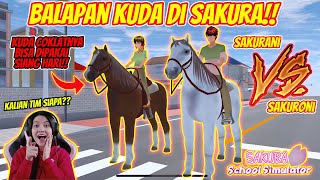 ADU CEPAT BALAPAN KUDA DI SAKURA!! MENANG SIAPA??? SAKURA SCHOOL SIMULATOR INDONESIA - PART 148 screenshot 1