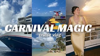 CARNIVAL MAGIC VLOG 2024 | cruise outfits, sea day activities, exploring the ship and curacao port!!