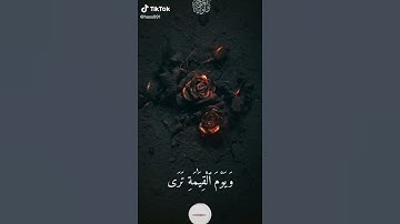 تلاوة. يوم القيامة ترى الذين كذبوا على الله وجوههم مسوده
