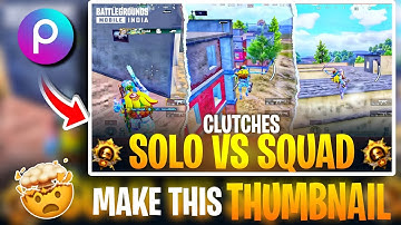 Make This Amazing HD BGMI/PUBG Thumbnail in PicsArt | Pro Tutorial 