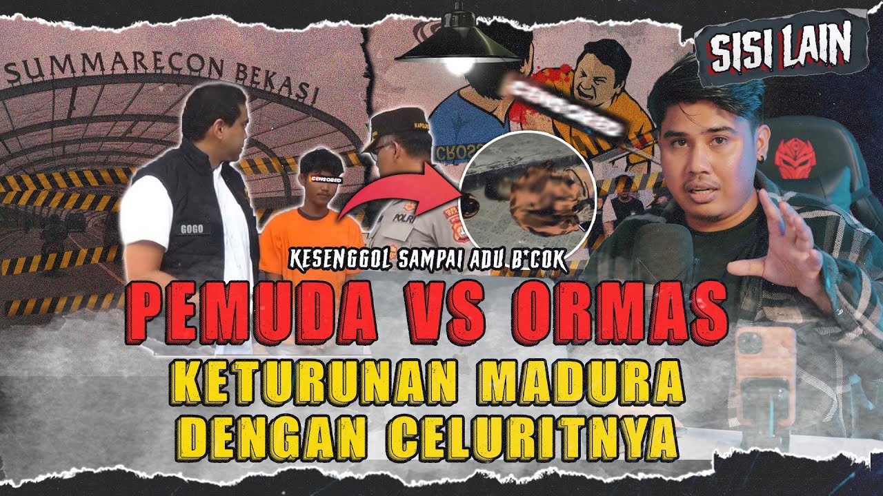 PEMUDA MADURA VS ANGGOTA ORMAS MENEW4SKAN 1 ORANG DI BEKASI