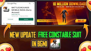 Battleground Mobile India Constable Set Free|Bgmi Constable Suit Kaise le| Bgmi New Updates screenshot 3