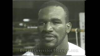 Newsclip: EVANDER HOLYFIELD (Pre Pinklon Thomas)