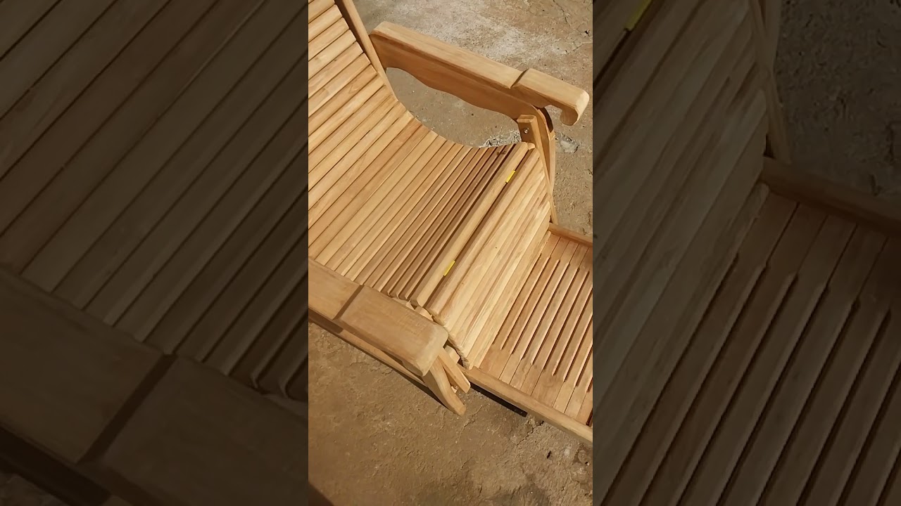 Kursi malas kayu jati perhutani