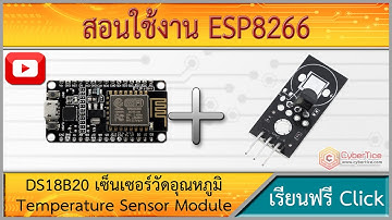 สอนใช้งาน ESP8266 DS18B20 เซ็นเซอร์วัดอุณหภูมิในอากาศ Temperature Sensor Module