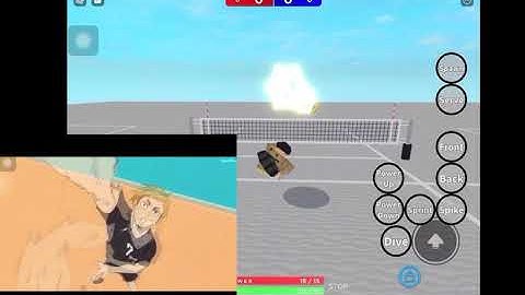 Atsumu’s serve on Volleyball 4.2 Roblox | Jump Serve Volleyball 4.2
