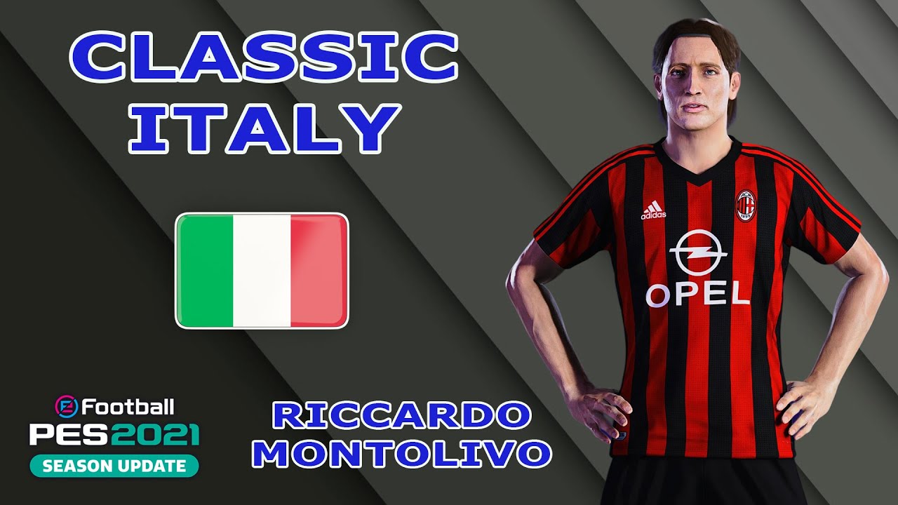 R. MONTOLIVO face+stats (Classic Italy) How to create in PES 2021