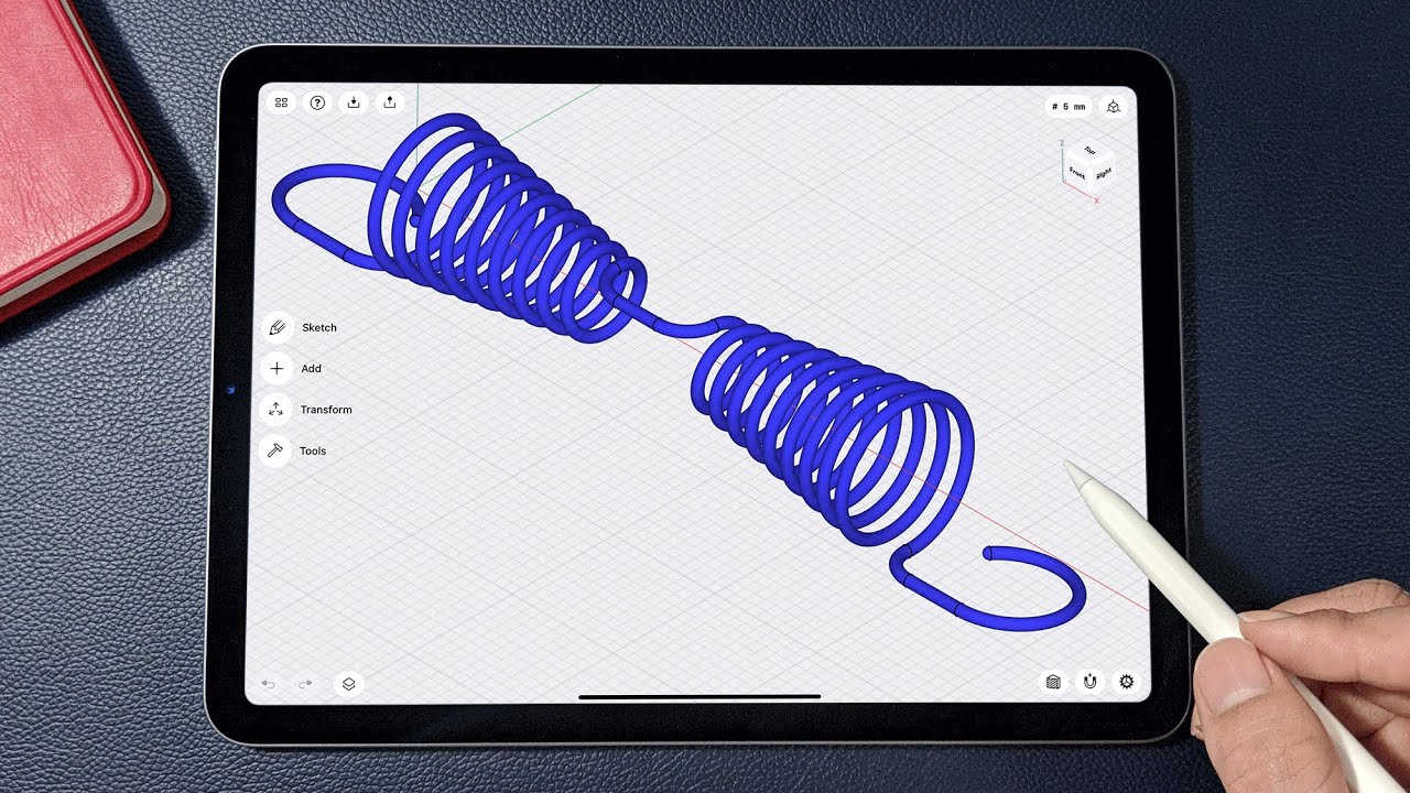 Modeling Conical Spring on iPad | Shapr3D