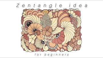 Zentangle patterns for beginners 🔸Drawing idea for beginners 🔸Zenart