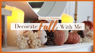 FALL Family Room Decorate | Dough Bowl | Mantel | FREE PRINTABLES for Fall | Bluebird Home \& DIY