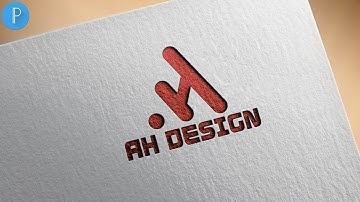 A H mockup logo design - pixellab logo design[Vandy Design]