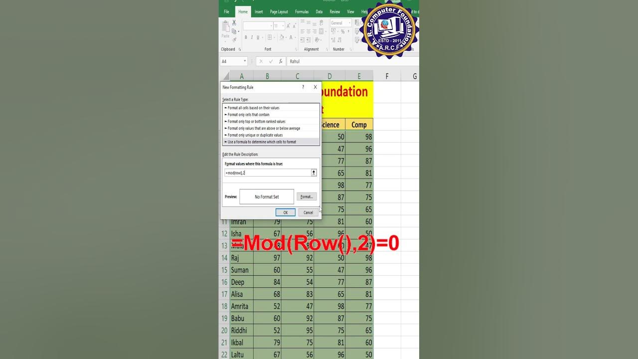 excel-tips-highlight-alternate-rows-with-conditional-formatting-even