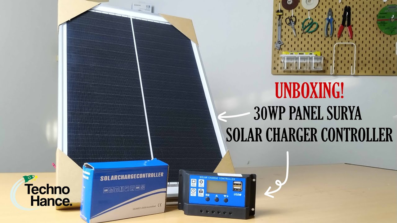 Cara Kerja Solar Panel dan Unboxing Solar Panel 30WP - YouTube