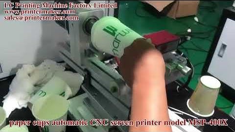 paper cups automatic CNC screen printer model MSP-400X