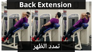 Back Extension l تمرين تمدد الظهر l تقوية أسفل الظهر