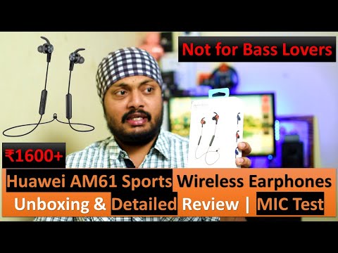 Huawei AM61 In-Ear Sport Bluetooth Headset, 11 Hour Music, Good MIC | Detailed Review & UnBoxing