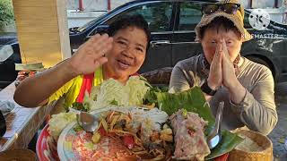 ส้มยักษ์กับตำกุ้งสดจัดแบบหิวๆlสไตล์นายฮ้อยเผือก