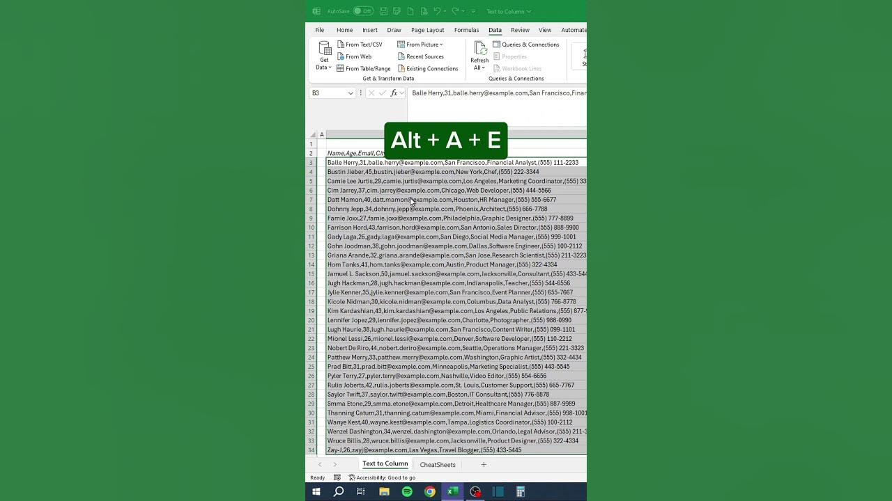 Text to column in excel excel youtube