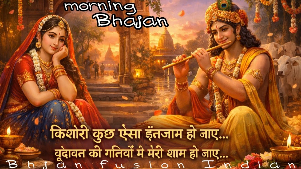 🌸Soulful Radha Krishna Morning Bhajans 2025 | Divine Nonstop Krishna Bhakti Songs | Peacful Bhajan🌼 