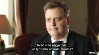 Viðtal við Sigmund Davíð um Wintris - Kastljós 3. apríl 2016