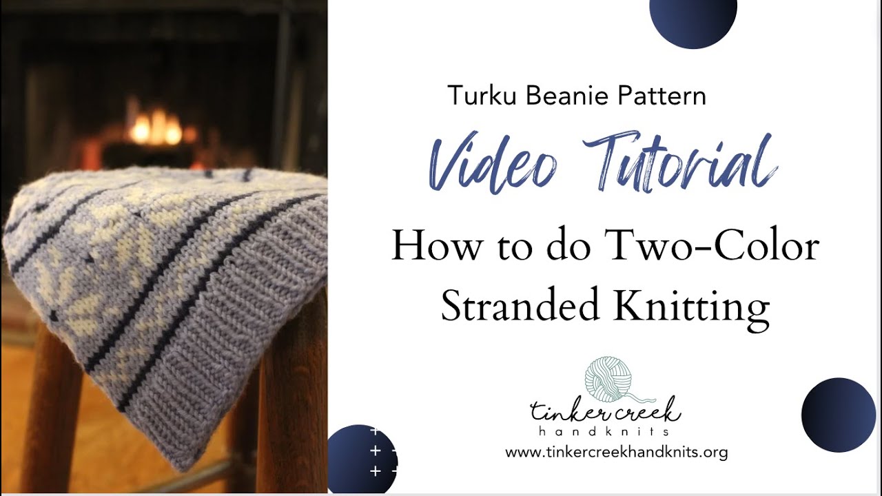 How to do Two Color Stranded Knitting - YouTube