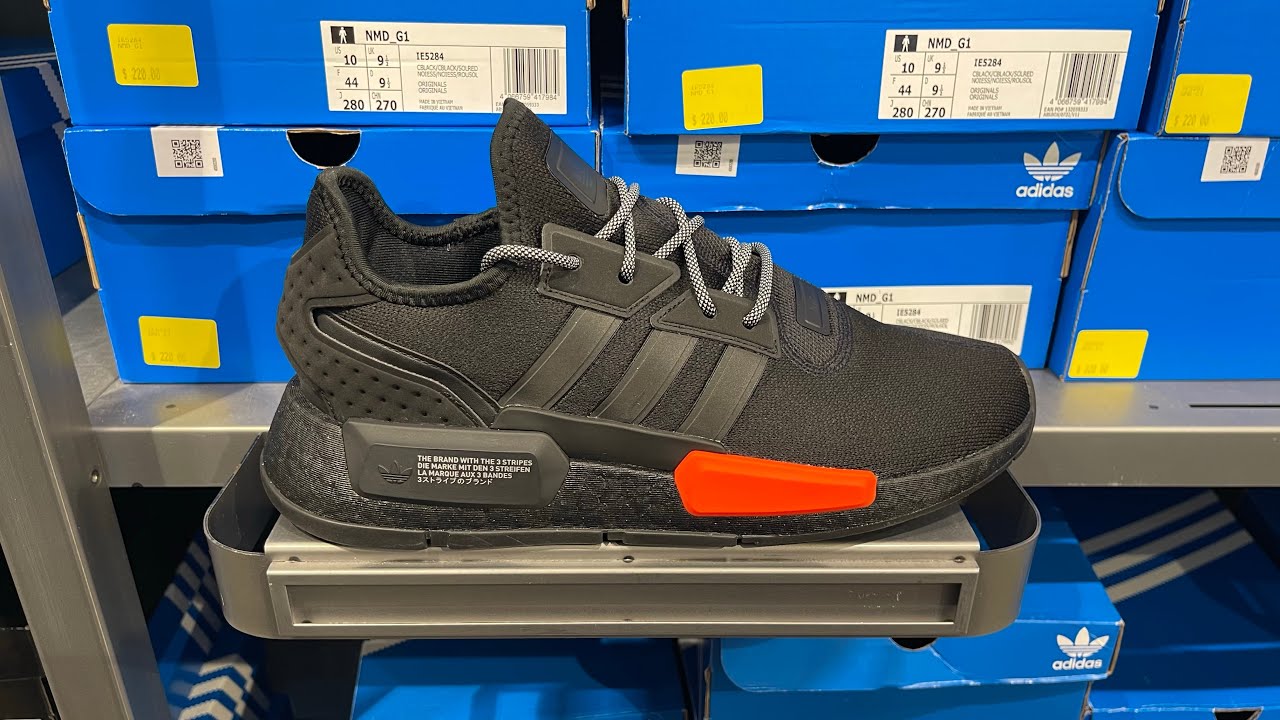 Adidas NMD G1 (Core Black/ Core Black/ Solar Red) - Style Code: IE5284
