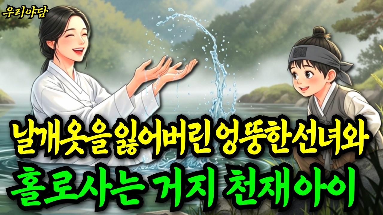날개옷을 잃어버린 엉뚱하고 어설픈 선녀와 홀로사는 거지 천재아이 이야기! 이 아이의 정체는? |야담 민담 전설 설화 옛날이야기 오디오북 수면동화 사연|