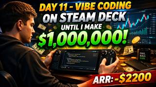 Day 11 - Vibe Coding On Steam Deck Until I Make $1,000,000 | ARR: -$2200 | Building in Public