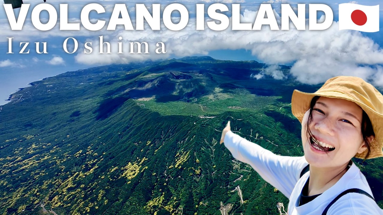 TOKYO🇯🇵 Exploring a Volcanic Island🌋 Izu Oshima, Japan