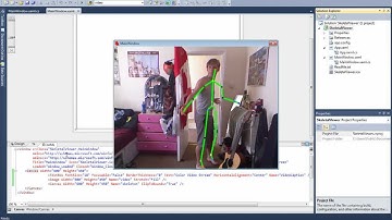 Kinect Skeleton overlayed onto the video stream