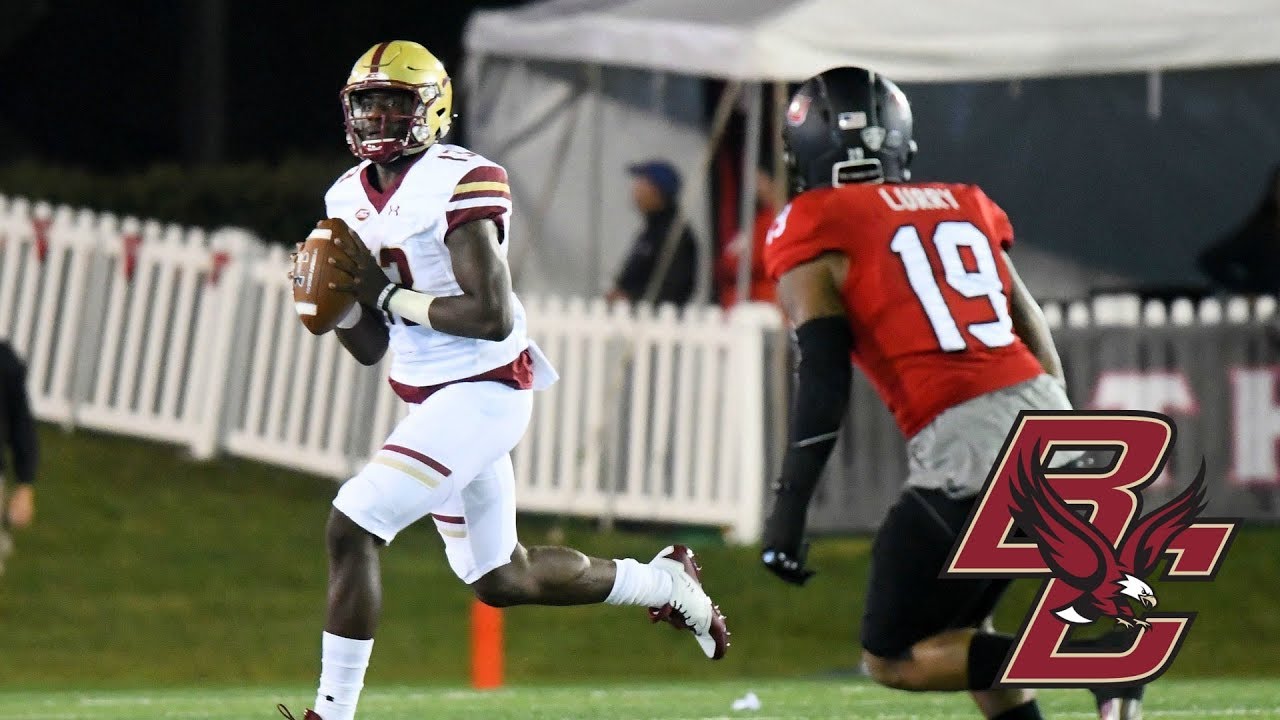 BC QB Anthony Brown Runs 200 Drill For First Career TD YouTube
