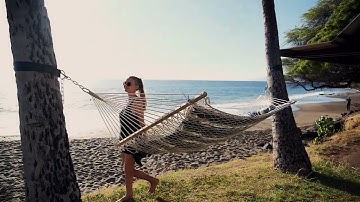 SUNCREAT Double Hammock with Removable Cotton Rope Pad and Spreader Bar