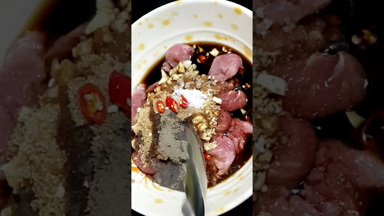 Pork tapa pang almusal