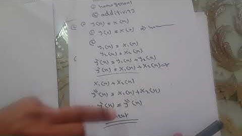 Linear and non linear system