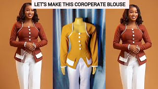 How To Draft this stylish corporate blouse_well detailed explanation...
