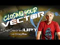 Closing your vector from risers to pilot chute