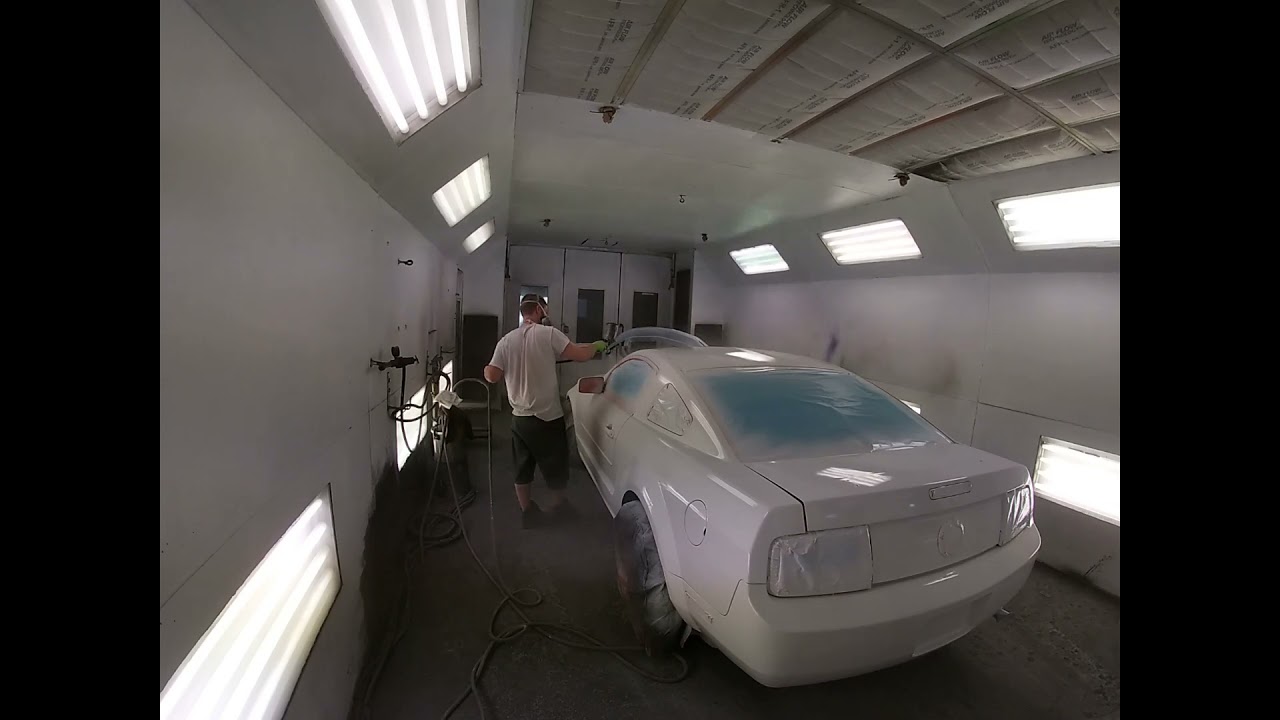 maaco paint job urethane single stage on mustang YouTube