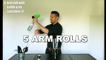 Flair bartending instruction video 4: 5 Arm Rolls (working flair)!