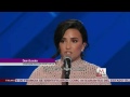 Demi Lovato discurso en convención demócrata