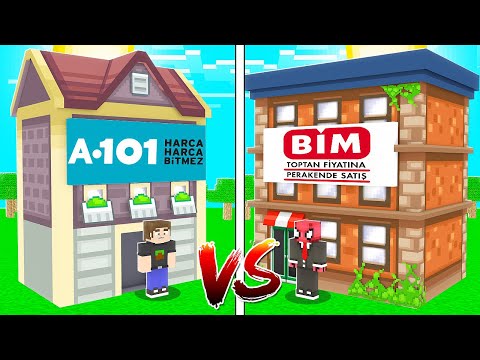 BİM EV VS A101 EV! 🏡 - Minecraft