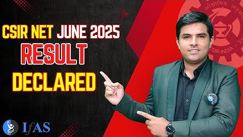 CSIR NET Physics Result 2025 June Declared | Check Final Cut Off
