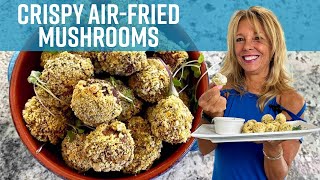 Easy Crispy Air Fried Mushrooms | Kathy's Vegan Kitchen
