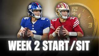 WEEK 2 START/SIT | 1 o'Clock Somewhere