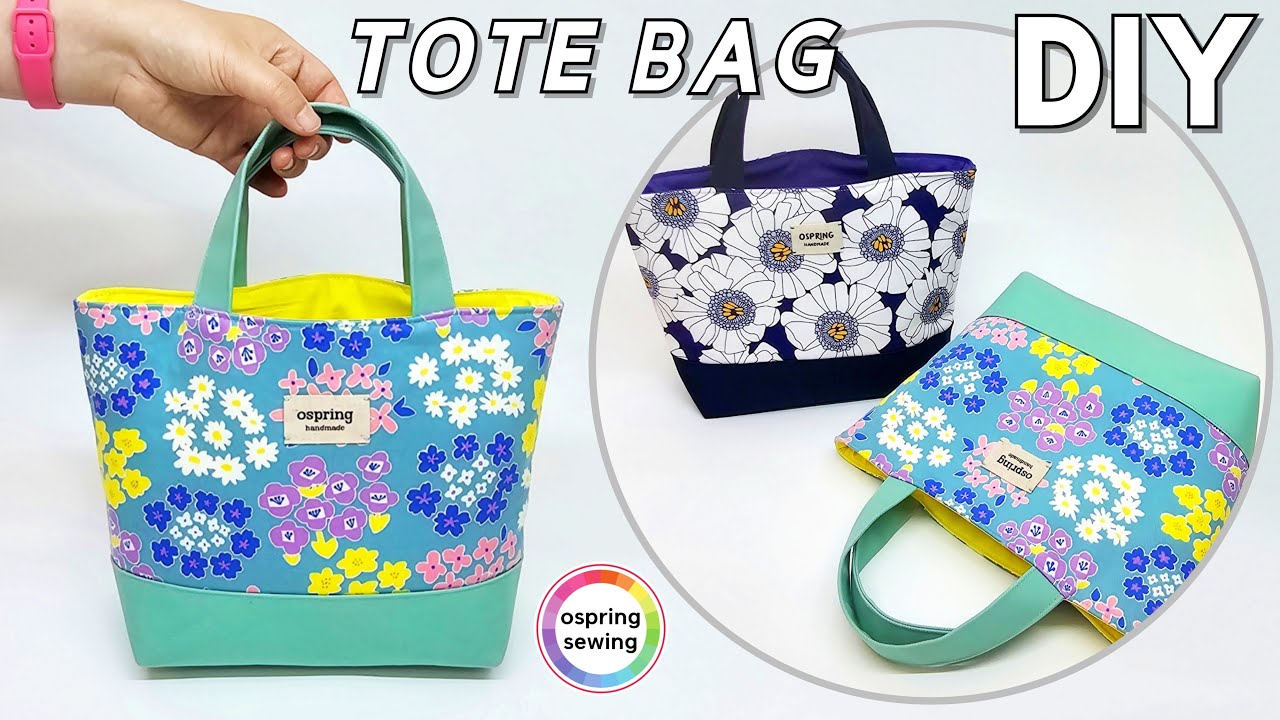[DIY] Make a Cute Tote Bag in 10 Minutes! Easy Sewing Tips for Beginners 💚