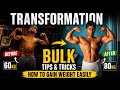 How I Gained Weight Easily | 60KG to 80KG Natural Bulk